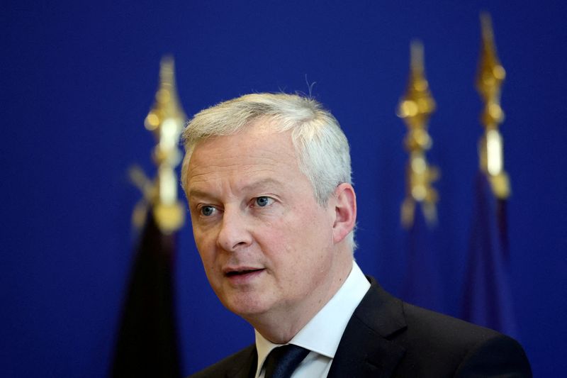 FILE PHOTO: French Economy and Finance Minister Le Maire and