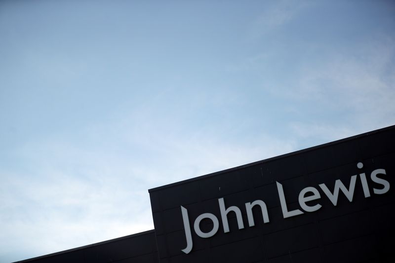 The John Lewis logo is seen at one of its