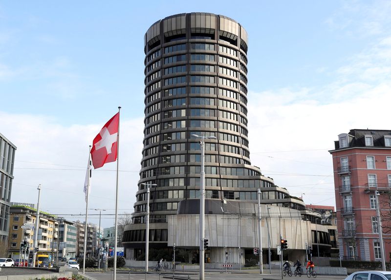 FILE PHOTO: The tower of the Bank for International Settlements