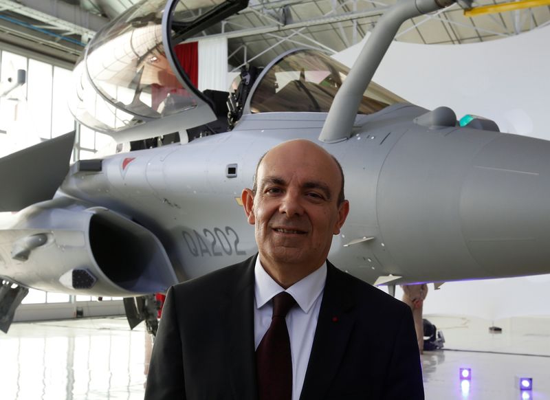 Eric Trappier, Chairman and CEO of Dassault Aviation, poses at