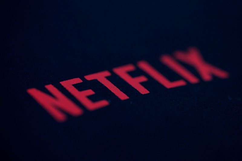 FILE PHOTO: Logo of Netflix streaming service provider in Paris