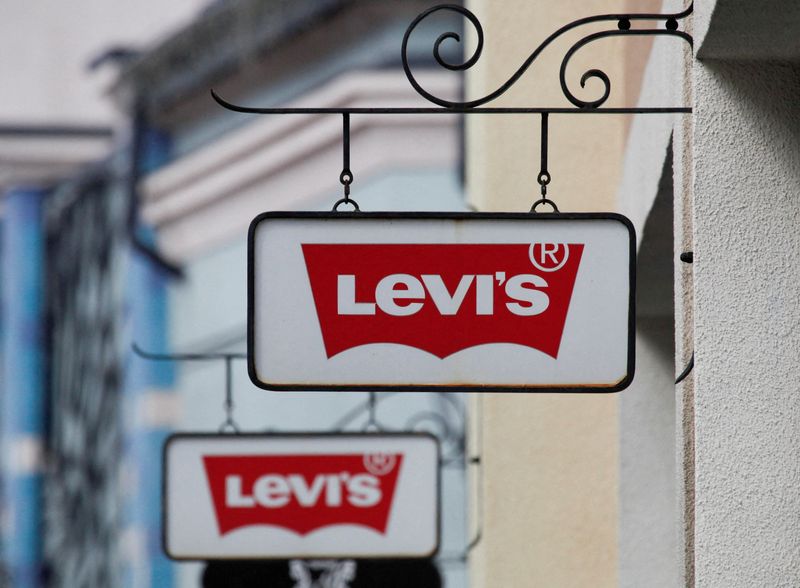 FILE PHOTO: Levi’s store logo is seen on a shopping