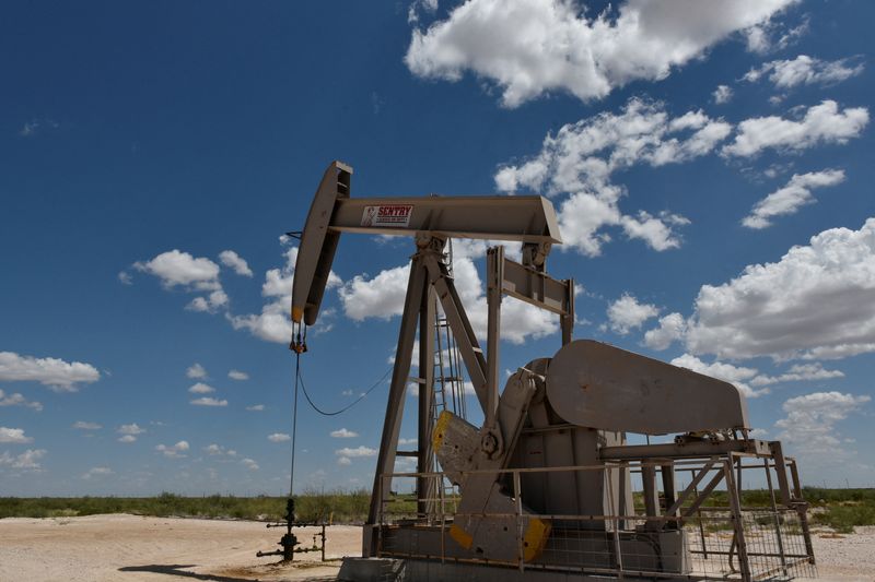 FILE PHOTO: A pump jack operates in the Permian Basin