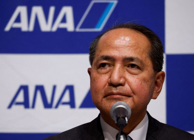 ANA Holdings Inc. next President and CEO Koji Shibata attends