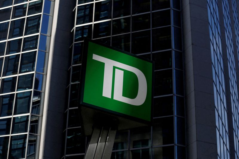 FILE PHOTO: FILE PHOTO: A Toronto-Dominion Bank sign is seen