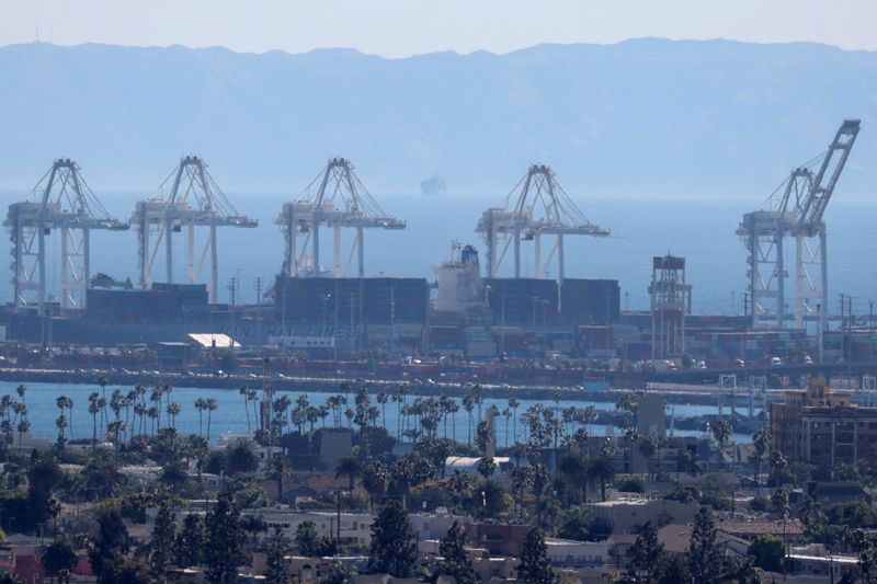 The port of Long Beach is shown in Long Beach,