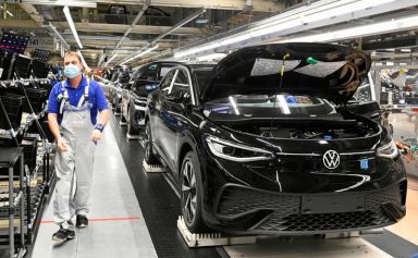 FILE PHOTO: Volkswagen’s plant in Zwickau, Germany