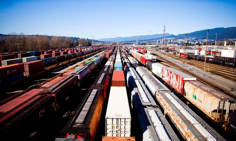 FILE PHOTO: The Canadian Pacific railyard is pictured in Port