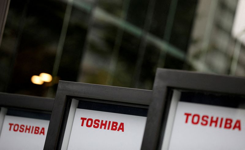 FILE PHOTO: Toshiba Corp’s annual general meeting with its shareholders