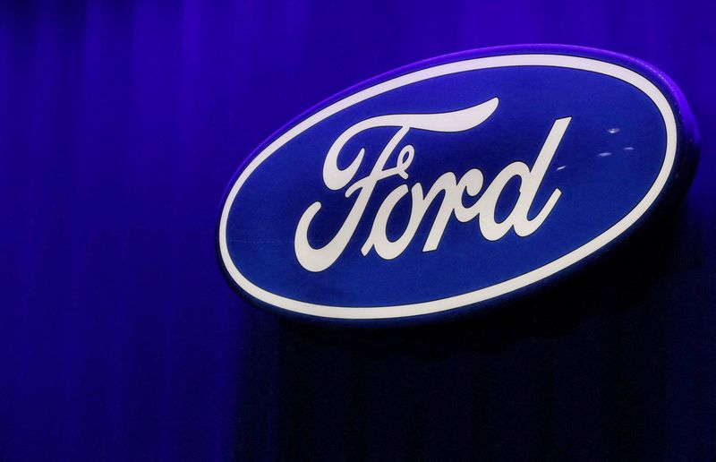 FILE PHOTO: FILE PHOTO: Ford logo is seen at the