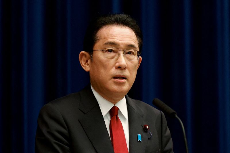 FILE PHOTO: PM Fumio Kishida’s news conference