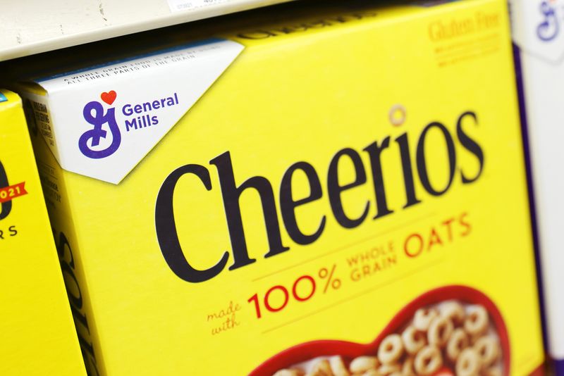 Cheerios, owned by General Mills, is seen in a store