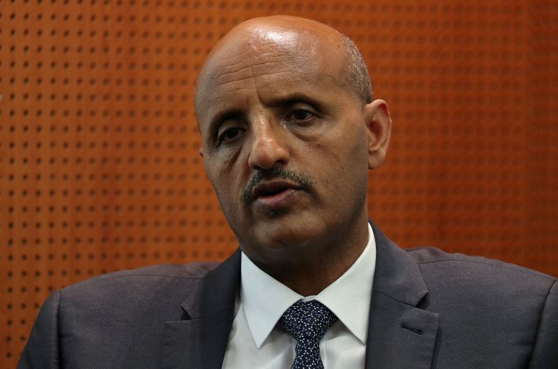 FILE PHOTO: Ethiopian Airlines CEO Tewolde Gebremariam speaks during a