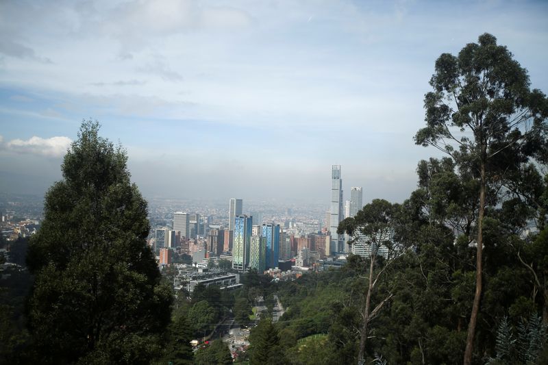 FILE PHOTO: An aerial view of Bogota, picture taken from