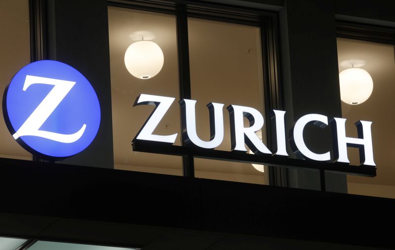 The logo of Zurich Insurance is seen in Zurich