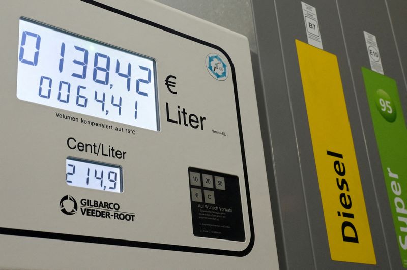 FILE PHOTO: Fuel prices in Dillenburg
