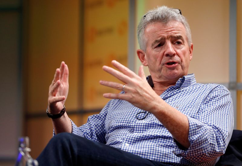 Ryanair Chief Executive Michael O’Leary attends a Reuters Newsmaker event
