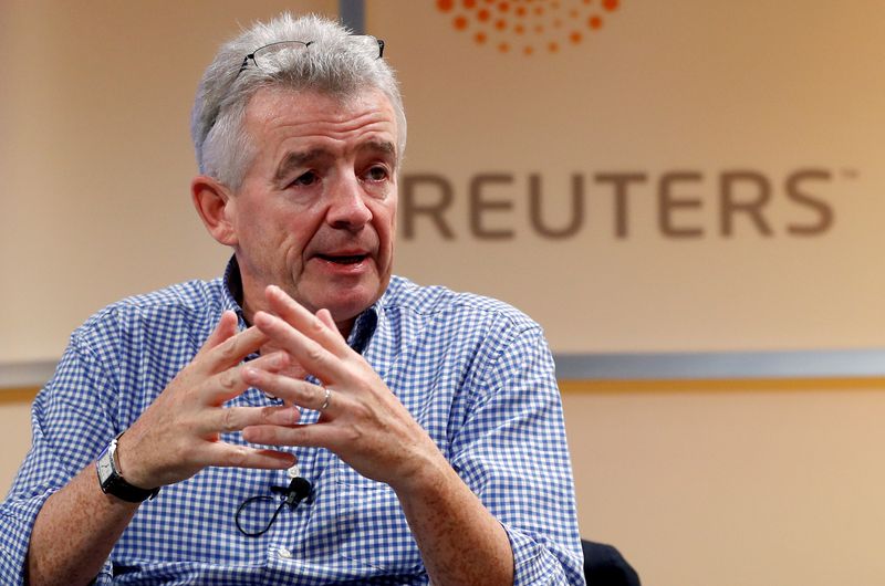 Ryanair Chief Executive Michael O’Leary attends a Reuters Newsmaker event