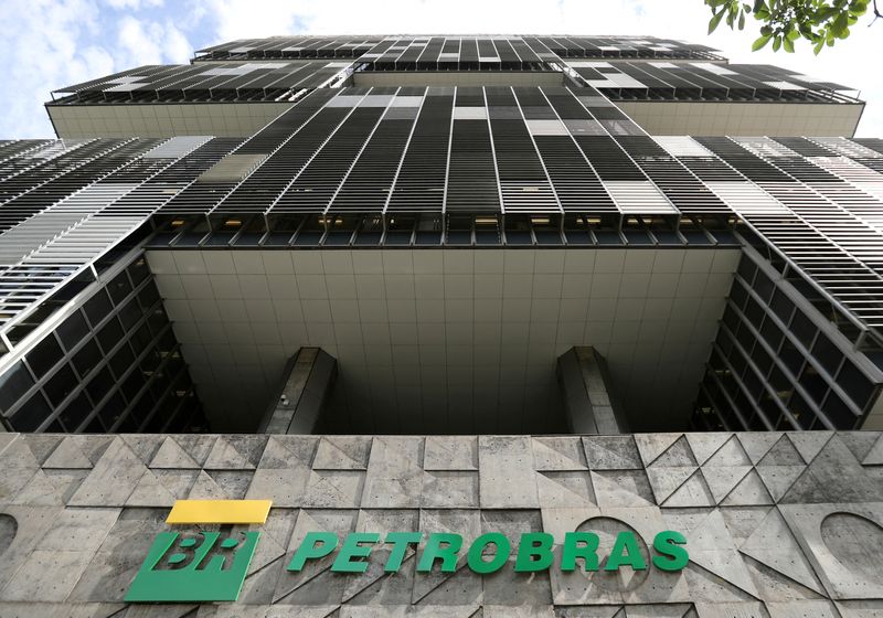 FILE PHOTO: The facade of the headquarters of Petroleo Brasileiro