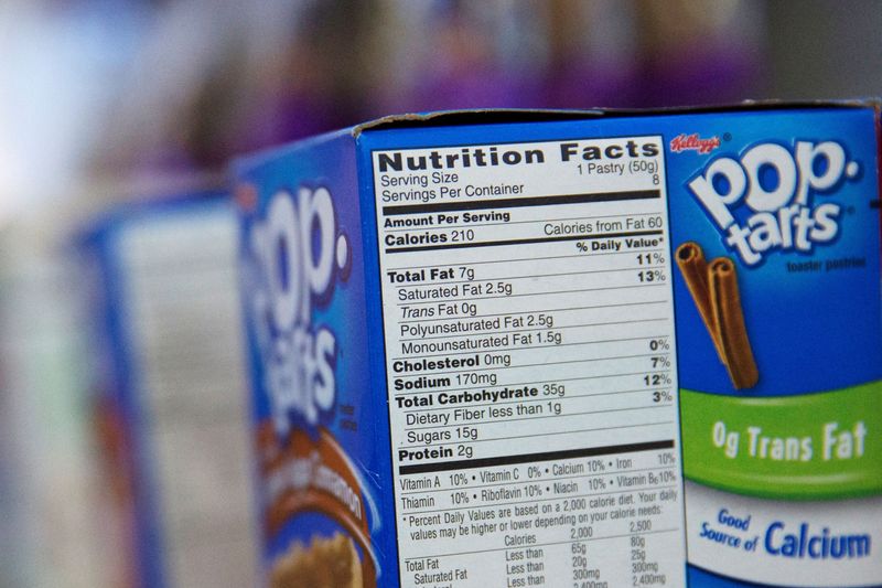 FILE PHOTO: The Nutrition Facts label is seen on a