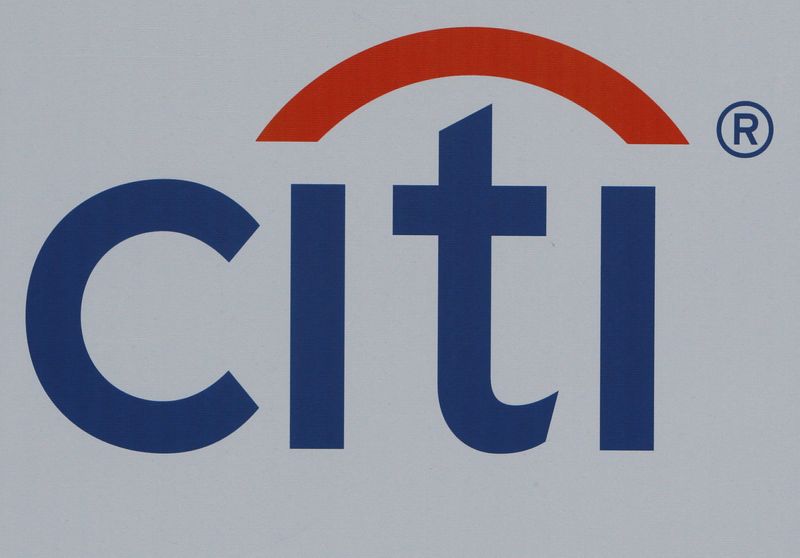 FILE PHOTO: The logo of Citibank is seen on a