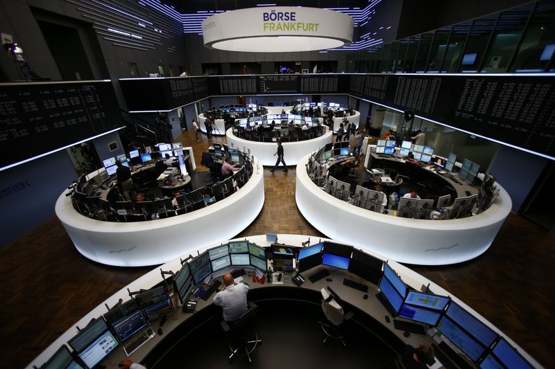 FILE PHOTO: General view of the Frankfurt stock exchange