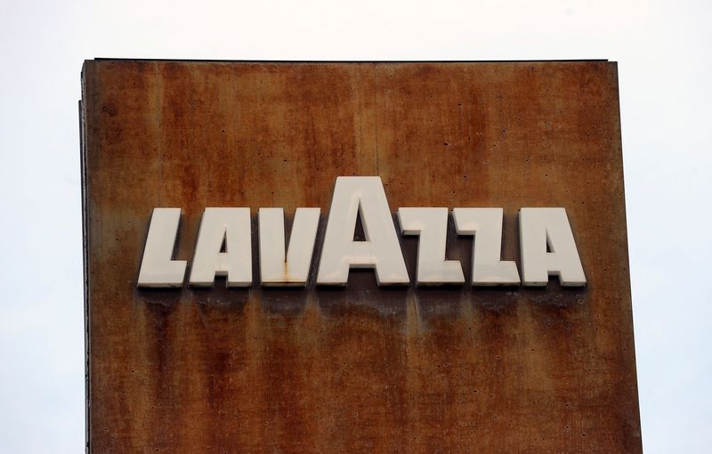 FILE PHOTO: Lavazza’s  logo is seen in front of