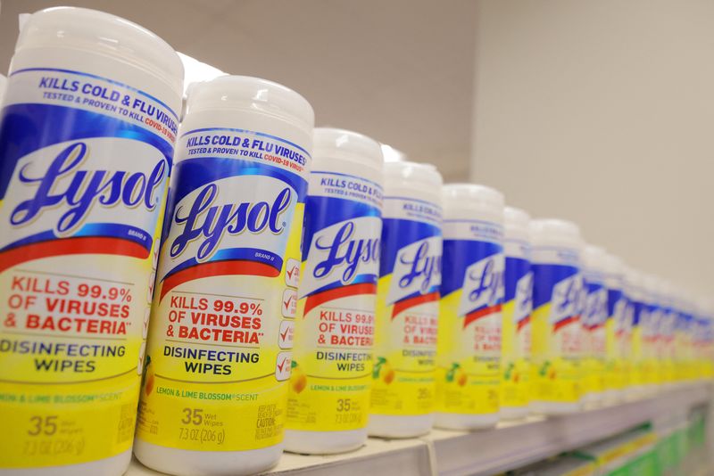 Lysol, a brand of Reckitt Benckiser Group PLC, is seen