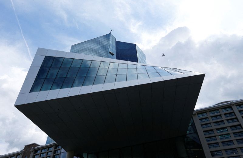 FILE PHOTO: The European Central Bank (ECB) headquarters are pictured