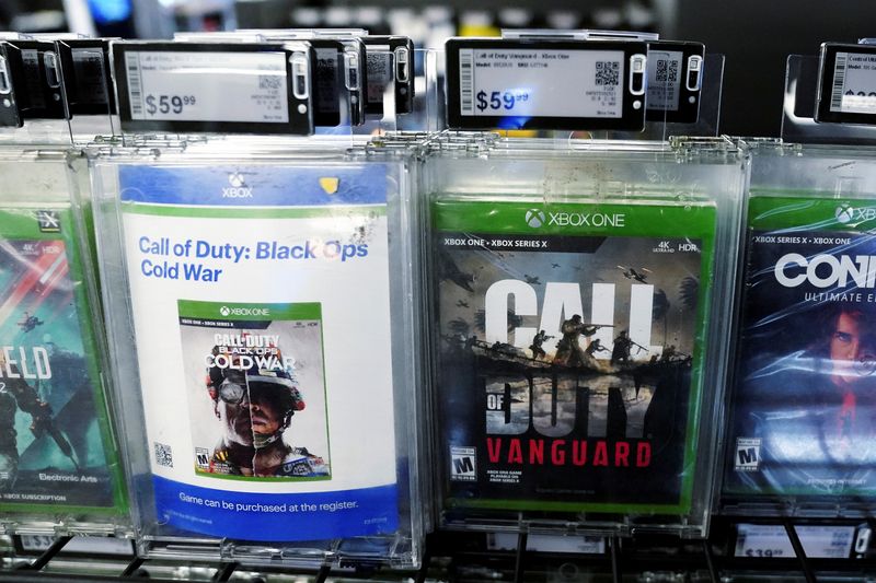 FILE PHOTO: Microsoft buys Activision, in New York City