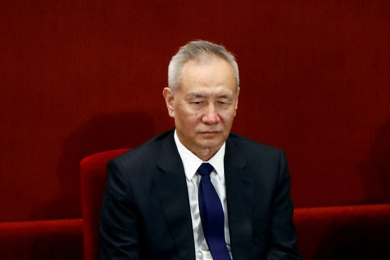 FILE PHOTO: Chinese Vice Premier Liu He attends the closing