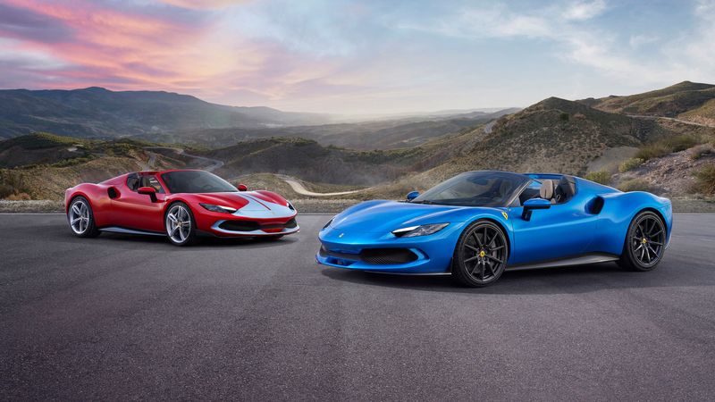 Luxury sports car maker Ferrari unveils its new model
