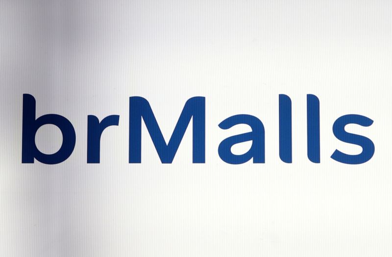 FILE PHOTO: The company logo of brMalls is displayed on