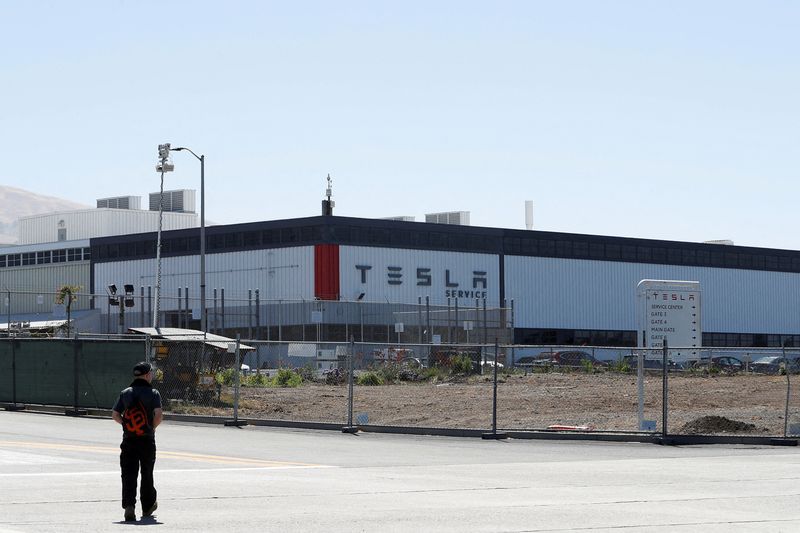 FILE PHOTO: The Tesla factory is seen in Fremont