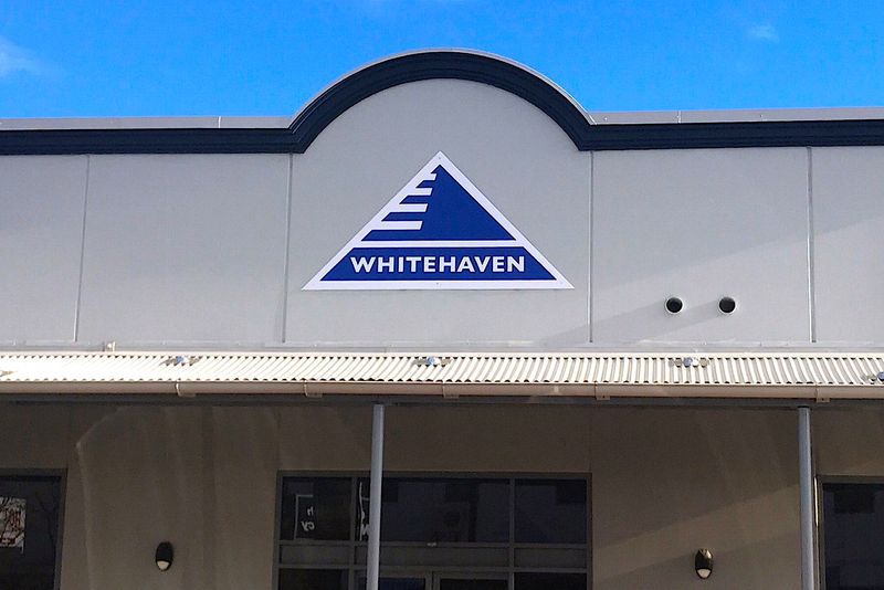 The logo of Australia’s biggest independent coal miner Whitehaven Coal