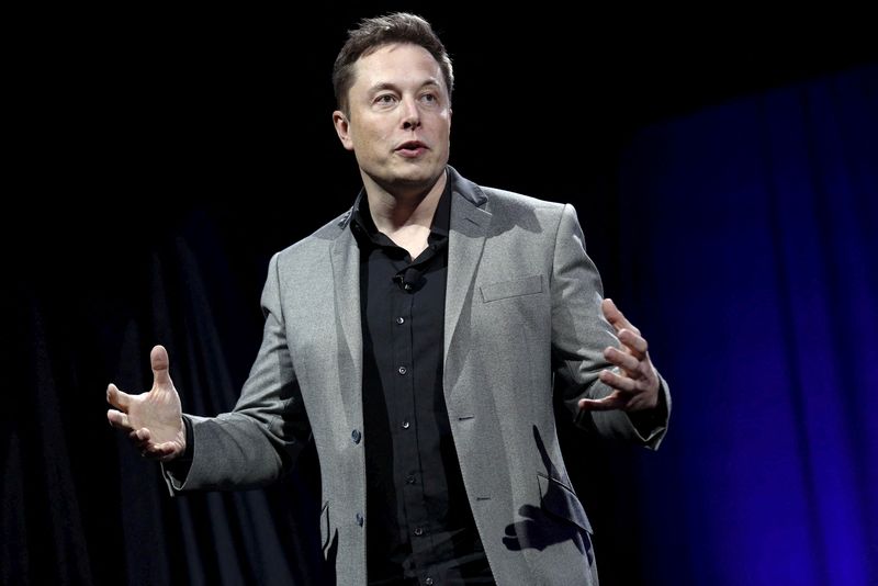 FILE PHOTO: Tesla CEO Elon Musk reveals the Tesla Energy