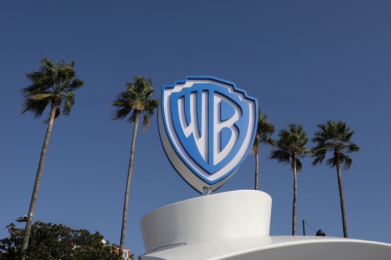 FILE PHOTO: The Warner Bros logo is seen during the
