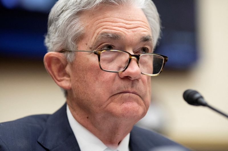 FILE PHOTO: Federal Reserve Chair Jerome Powell testifies before a