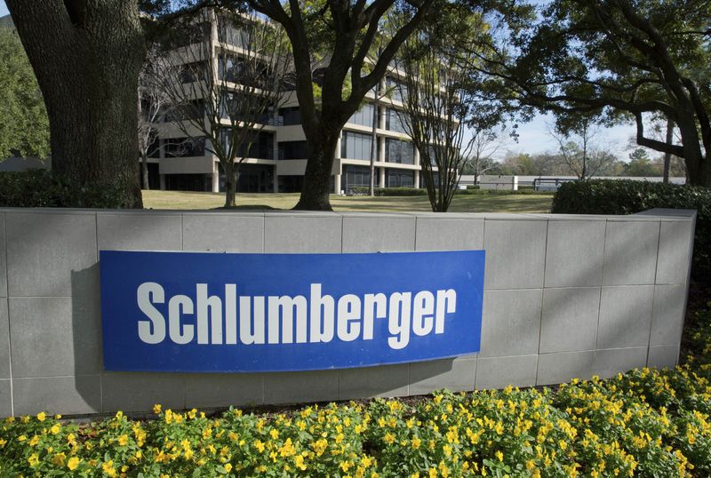 FILE PHOTO: The exterior of a Schlumberger Corporation building is