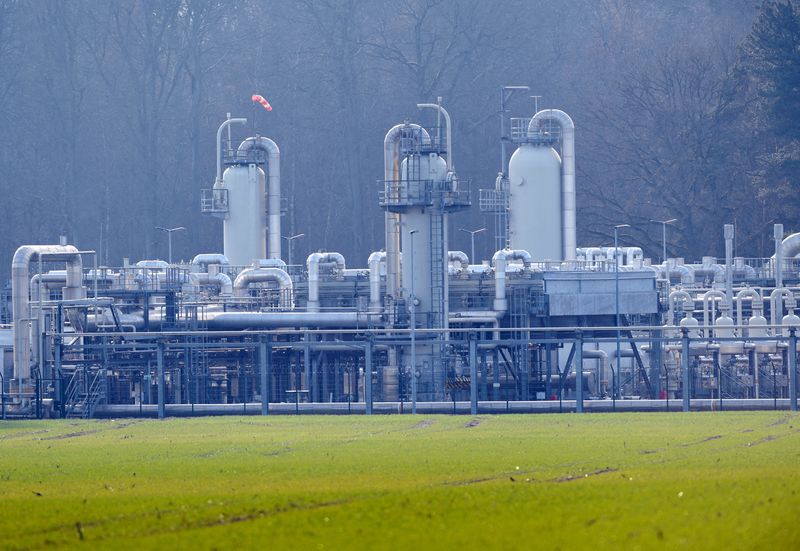 FILE PHOTO: Astora natural gas depot in Rehden, Germany
