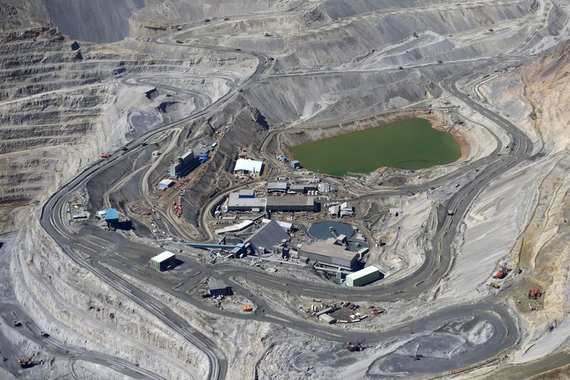 FILE PHOTO: An aerial view of Anglo American’s Los Bronces