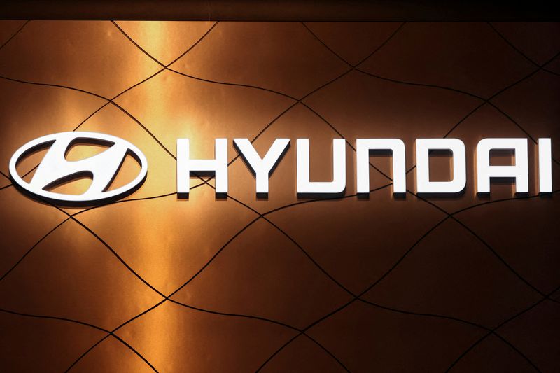 FILE PHOTO: The logo of Hyundai Motor Company is pictured