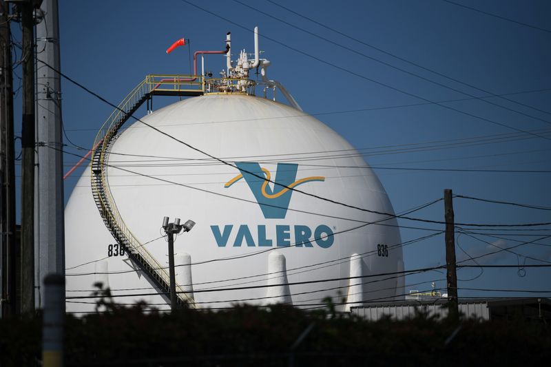 FILE PHOTO: The Valero refinery next to the Houston Ship