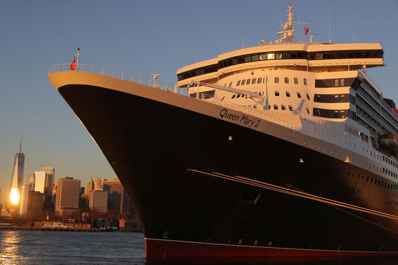 FILE PHOTO: The Queen Mary 2 cruise ship by Cunard