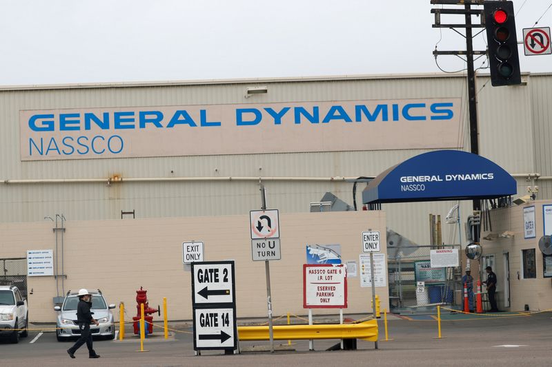 FILE PHOTO: General Dynamics NASSCO ship yard entrance is shown
