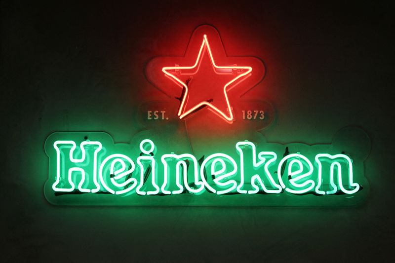 FILE PHOTO: Heineken logo is seen at the company’s building