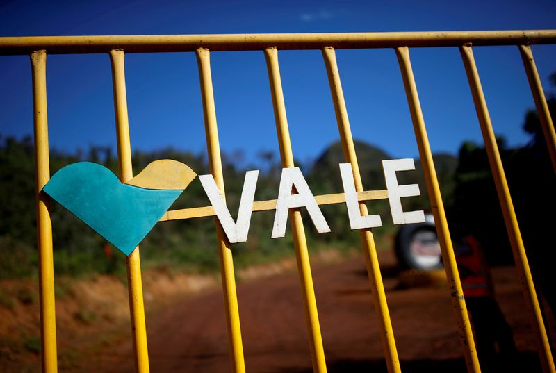 FILE PHOTO: A logo of the Brazilian mining company Vale
