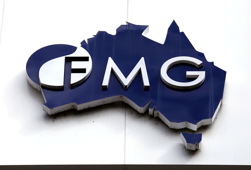 FILE PHOTO: Photo of the logo of Fortescue Metals Group