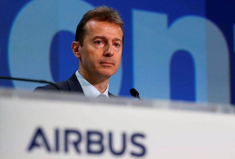 FILE PHOTO: Airbus CEO Guillaume Faury