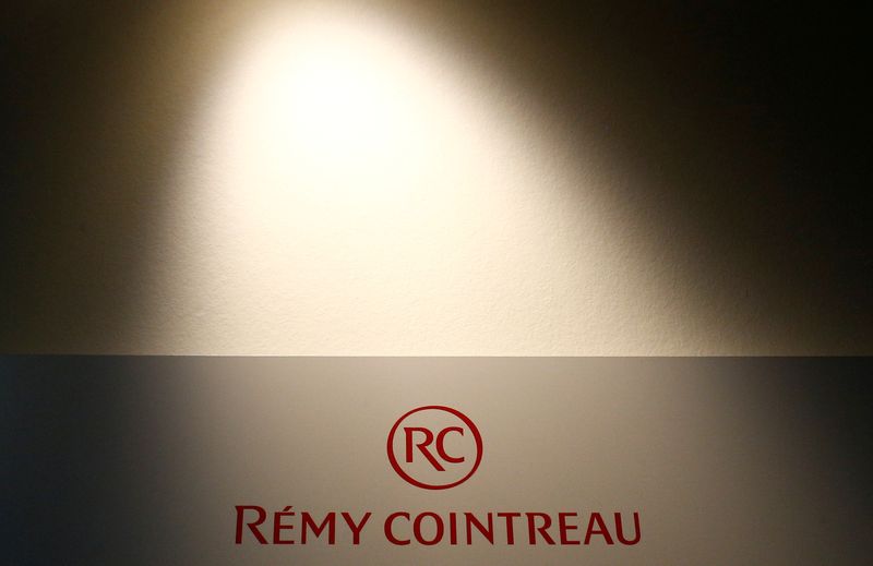 FILE PHOTO: The logo of Remy Cointreau SA is pictured